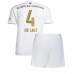 Cheap Bayern Munich Matthijs de Ligt #4 Away Football Kit Children 2022-23 Short Sleeve (+ pants)